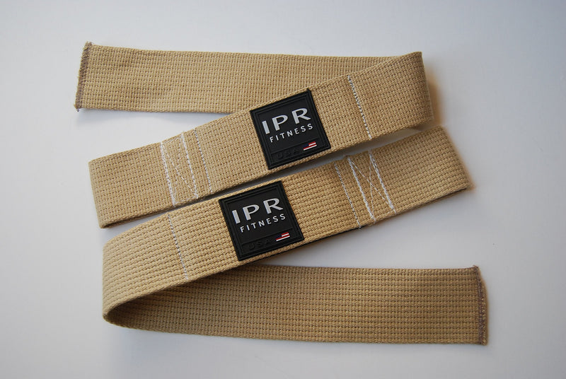 Men's Lifting Straps I 100% Made in the USA Tan Men's