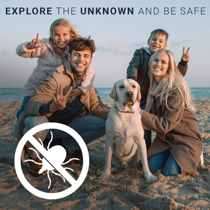 MNT10 tick tweezers stainless steel 2-in-1 I splinter tweezers, tick tweezers + tick hook for people and dogs in a practical metal case I ideal for ticks of any size I + FREE identification card - BeesActive Australia