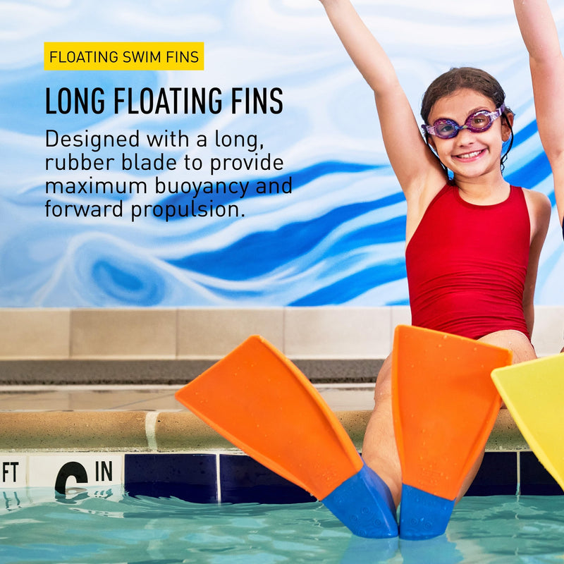 FINIS Long Floating Swim Training Fins for Kids - Improves Kick Technique & Body Position XXS (Jr. 11-1) - BeesActive Australia