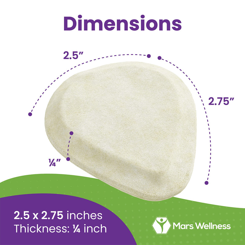 Metatarsal Felt Foot Pad Skived Cut (1/4" Thick) - Made in USA - Felt Metatarsal Pads for Women and Men - Ball of Foot Cushion - 6 Pairs (12 Pieces) 1/4\" Thick