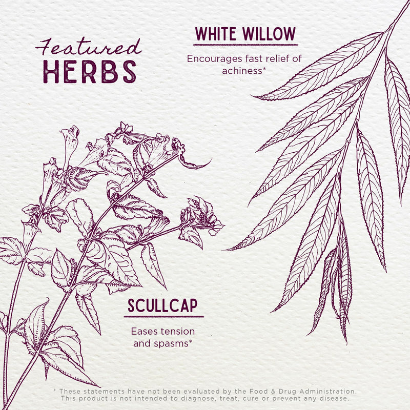 WishGarden Herbs Cranial Comfort, Tension & Headache Relief Tincture, 4oz | White Willow Bark, Skullcap, Wood Betony & Lavender, Natural Muscle Relaxer, USDA Organic, Non-GMO, Vegan 4 Fl Oz (Pack of 1)