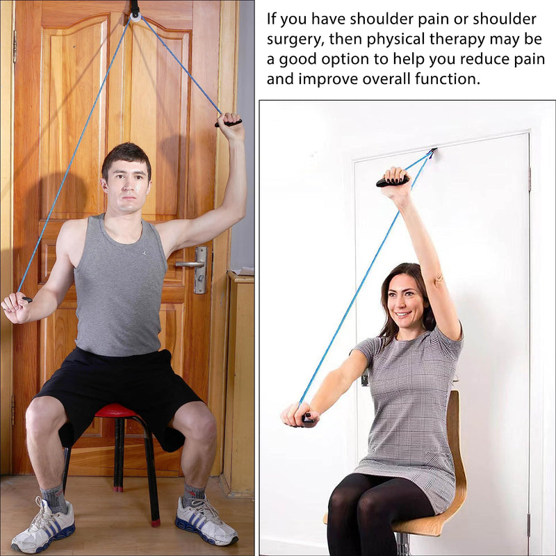 Zlongron pulleys for shoulder rehab over door,Helps promote recovery from surgery and shoulder pain reliefÔºåshoulder pulley for physical therapyÔºåtherapist choice shoulder pulley over the door (blue) - BeesActive Australia