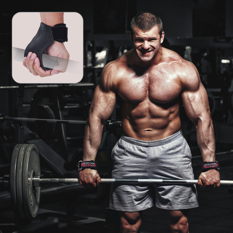 Krato Kevlar Lined Versatile Lifting Straps | Grips Bands Black Small