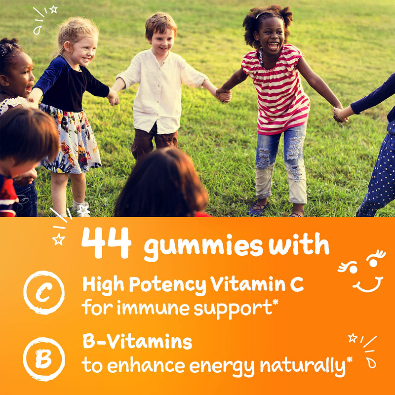 Emergen-C Kidz Daily Immune Support Dietary Supplements,Flavored Gummies with Vitamin C and B Vitamins,Fruit Fiesta Flavored Gummies -,44 Count (Pack of 2) Fruit Fiesta 44 Count (Pack of 2)