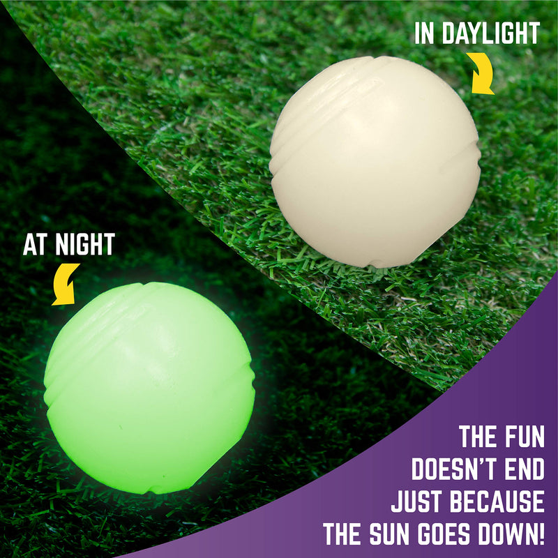 Chew King Glowing Fetch Ball, Dog Ball Toys, 2.5" 2-Pack Balls 2.5" Balls/ pack of 2 - BeesActive Australia
