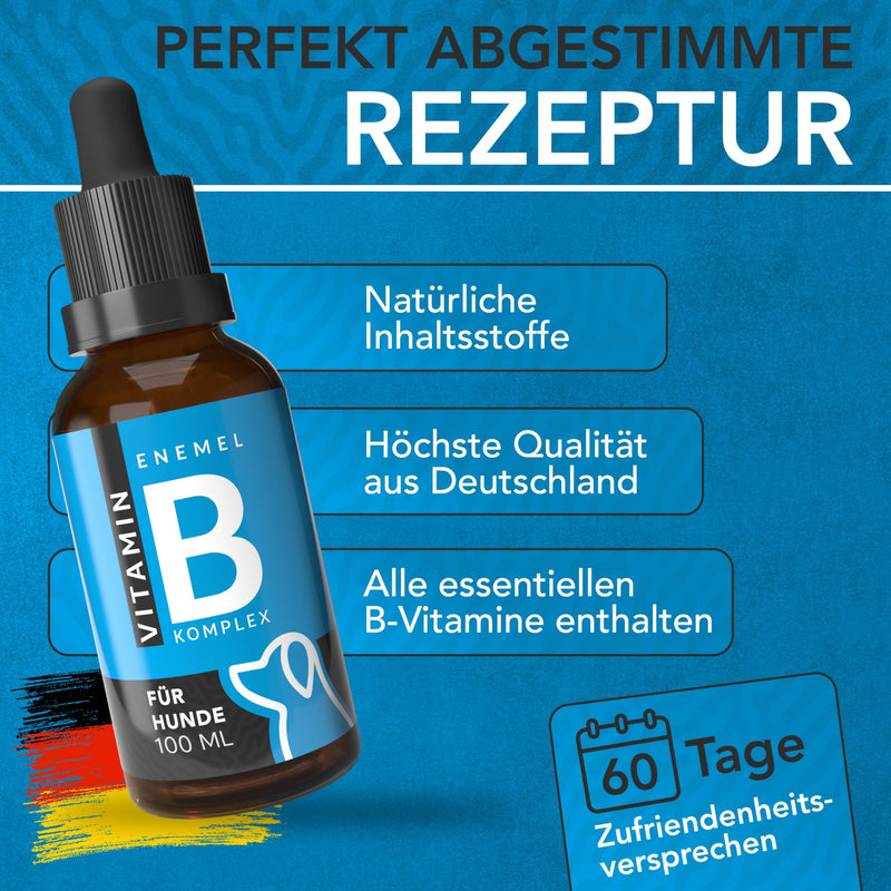 ENEMEL® Vitamin B Complex for Dogs [100ml] | Innovation through drops | Vitamin B Dog | all B vitamins included | Made in Germany 100ml - BeesActive Australia