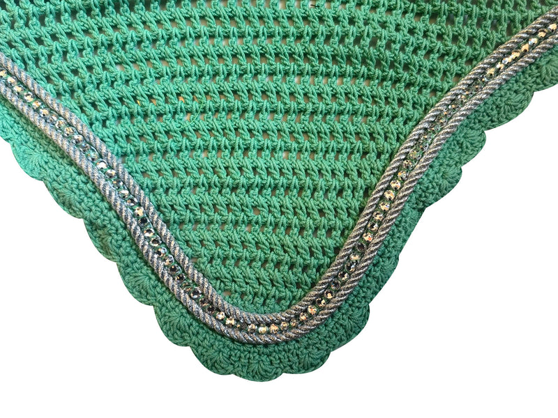 TGW RIDING Horse Ear Bonnet/Net/Hat/Horse Hood/Mask Horse Veil Horse Ear Bonnet (Full, Apple Green) Full - BeesActive Australia