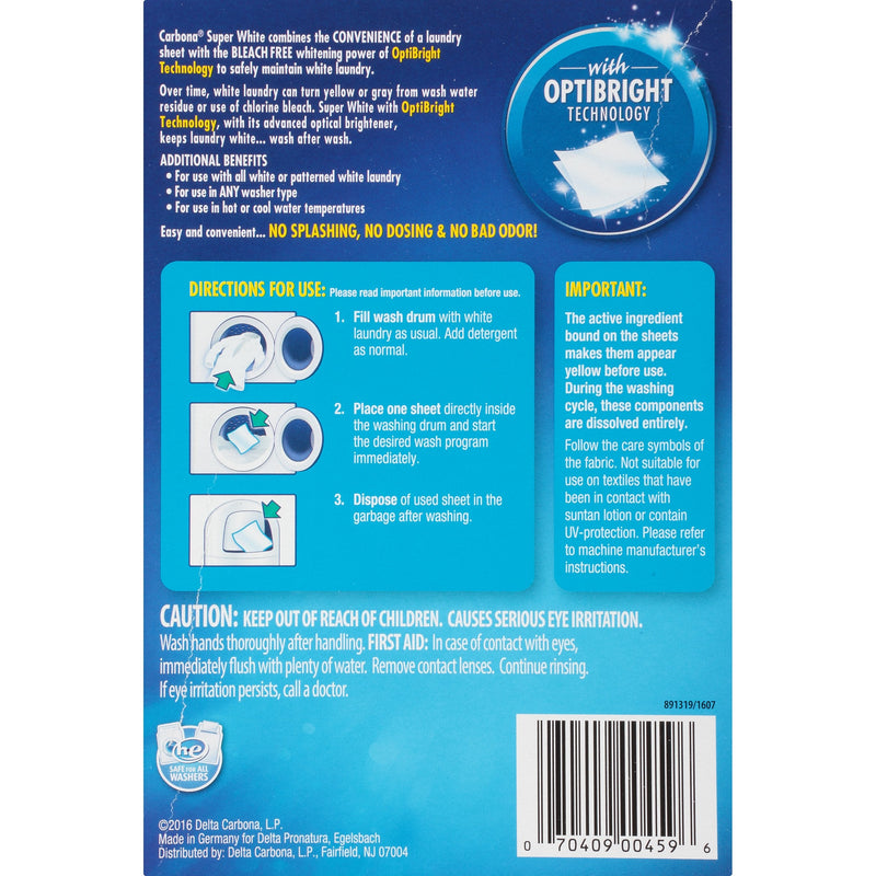 Delta Carbona Super White Sheets, 20 Count - BeesActive Australia
