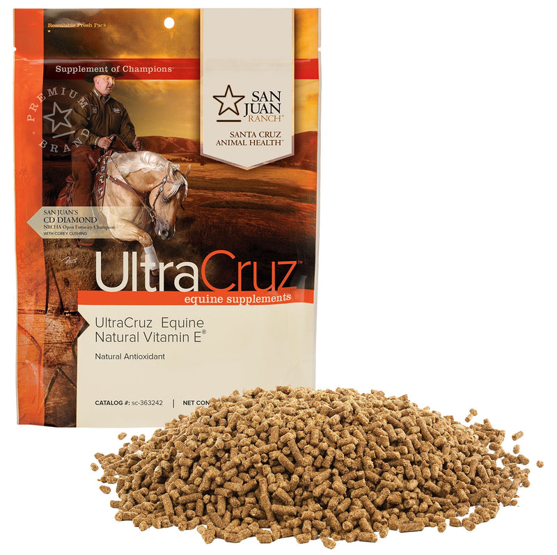 UltraCruz Equine Natural Vitamin E Supplement for Horses, 0.75 lb Powder (30 Day Supply) - BeesActive Australia