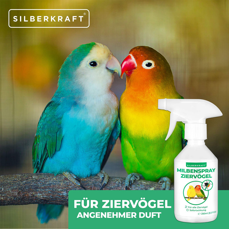 Silberkraft mite spray 250 ml for pet birds and chickens, reliable mite protection, efficient and guaranteed helpful anti-mite agent - BeesActive Australia