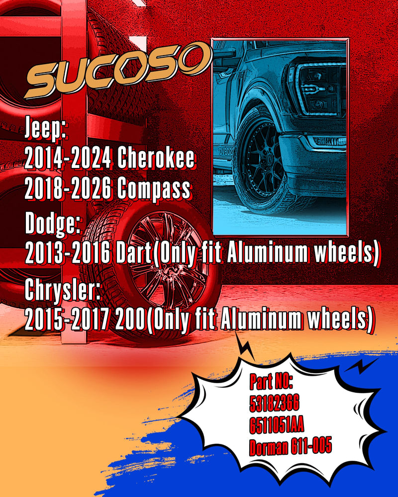 12x1.25 Jeep Cherokee OEM Lug Bolts, 19mm Hex One Piece Design Stock Wheel Studs for 2018-2026 Compass, 20pcs 28mm Shank Black Wheel Bolts for Dodge Dart Chrysler 200 Aluminum Wheel, Replace 6511051AA M12x1.25 for Cherokee(Black Lug Bolts)