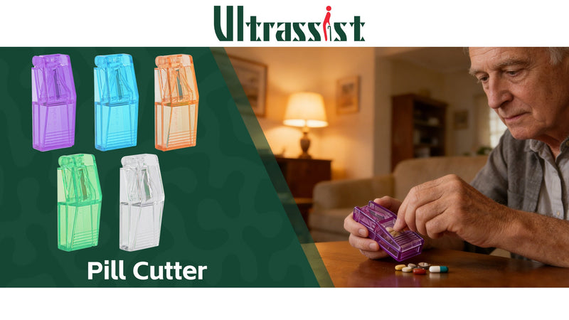 Ultrassist Tablet Cutter, Pill Splitter, Green