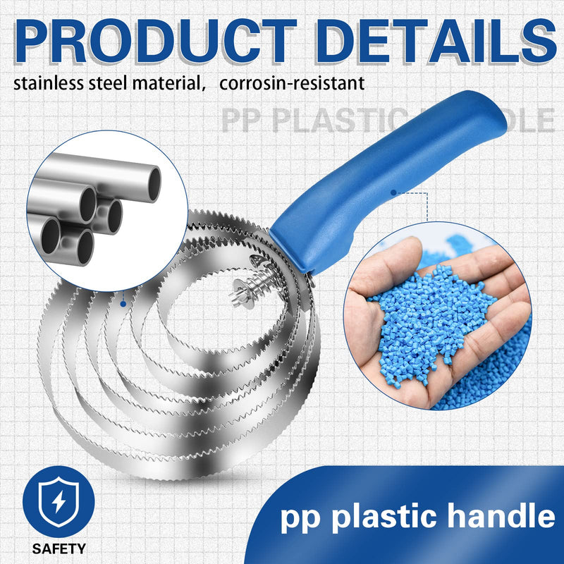 3 Pcs Reversible Stainless Steel Curry Comb with Soft Handle Grip Blue Horse Brush for Grooming 4/5/6 Ring Double Sided Horse Shedding Tool for Horses Cow Dog Sheep Cattle Goats Supplies - BeesActive Australia
