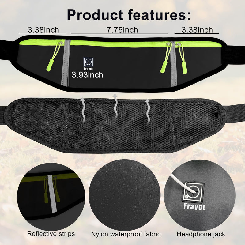 Hands Free Dog Leash with Zipper Pouch,Reflective Dual Handles Retractable Bungee Waist Leash for Small and Medium Dog Walking, Jogging (Black) Black - BeesActive Australia