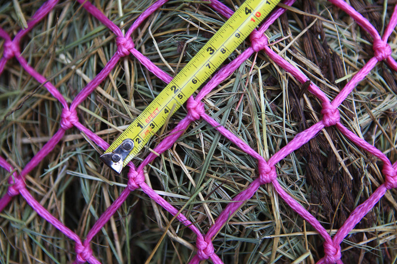 Classic Slow hay Feeder hay nets, 40" Length with 2" Holes, Horse Supplies hay Bags for Horses, Goat Feed… pack of 2 pcs Pink - BeesActive Australia