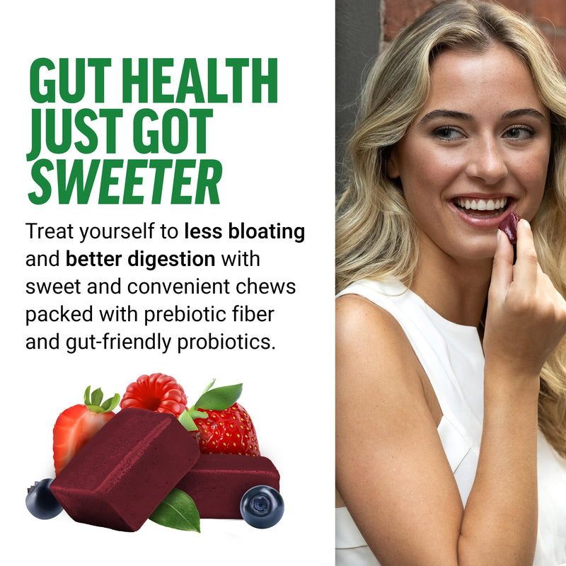 FORCE FACTOR Smarter Greens Superfood Chews, Greens and Superfoods with Probiotics, Antioxidants, and Fiber, Greens Supplement to Support Digestion, Nitric Oxide, and Energy, 60 Soft Chews 60 Count (Pack of 1)