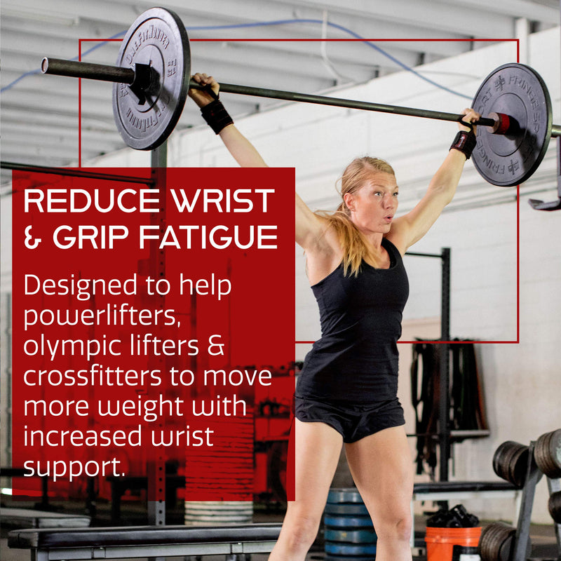 Dark Iron Fitness Wrist Wraps for Weightlifting - Suede Leather Wrist Bands for Working Out & Strength Training - Wrist Straps for Men & Women, 22 Inches Long