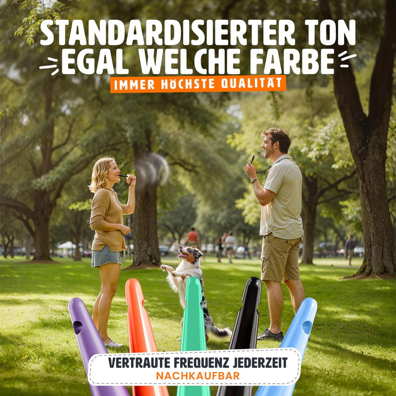 ENERO® dog whistle with practical neck strap - perfect dog accessory with standardized frequency - ideal for dog training - audible & far-reaching black - BeesActive Australia