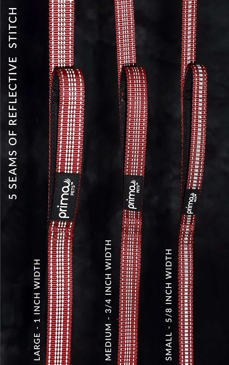 Premium Reflective Double Dog Leash - Adjustable Coupler - 2 Padded Handles- Great for Walking 2 Dogs/Dual Dogs - Tangle Free (Small - 5/8" Width, 4 Feet RED) SMALL - 5/8" Width - BeesActive Australia