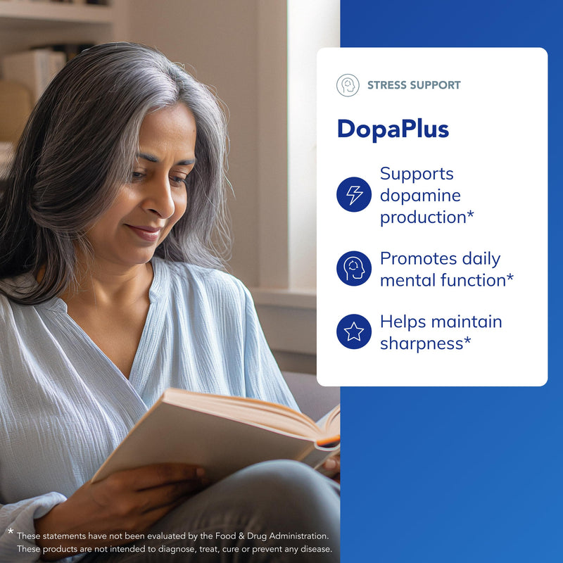 Pure Encapsulations DopaPlus, 180 Capsules | Supports Dopamine Production, for Daily Brain Function*, with L-Tyrosine, Folate, Vitamin B6 and L-5-MTHF, Non-GMO and Vegan