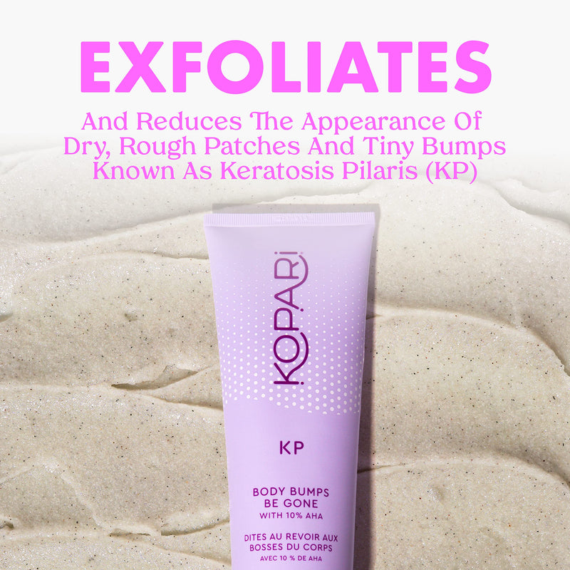 Kopari KP Body Bumps Be Gone Exfoliating Body Scrub with 10% AHA, to Smooth Skin, Reduce Bumps, Decongest Pores, Clarifying, Gently Exfoliate & Wash | 8.45 fl oz Tube 8.45 Fl Oz (Pack of 1) - BeesActive Australia