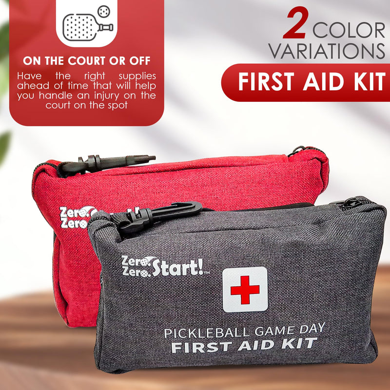 Emergency First Aid Kit for Outdoors, Workplace & Home 145 Pieces | Sports First Aid Safety Kit for Outdoor Activities with Clip to Hang | Compact Small Emergency First Aid Kit (Red) Red - BeesActive Australia
