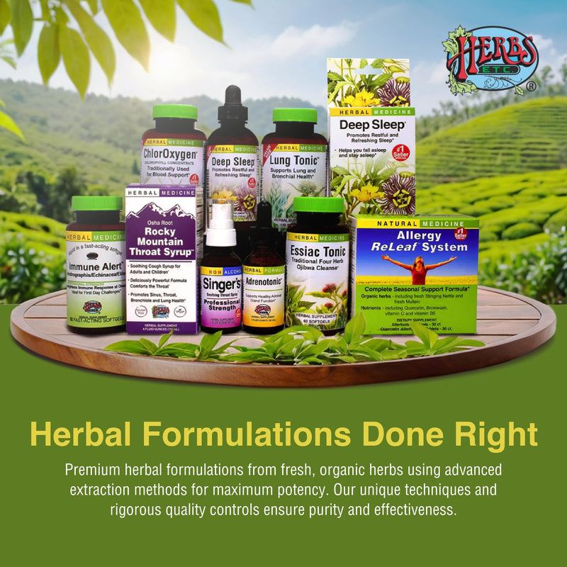 Herbs Etc. Deep Health Softgels, Adaptogenic Mushroom Complex, 60 Count | Daily Vitality Herbal Supplement with Reishi, Shiitake, and Rhodiola Root for Stress and Immune System Support, Organic 60 Count (Pack of 1)