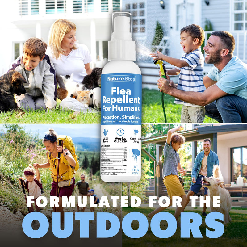 Flea Repellent for Humans – Personal Flea Protection for Home & Everyday Use 3 Ounce