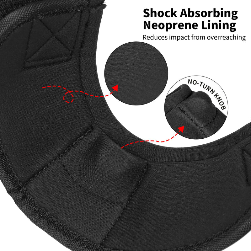 No Turn Bell Boots for Horses Ballistic Hoof Overreach Bell Boot Durable Shock Absorbing Hoof Protection (Black, Large) Black
