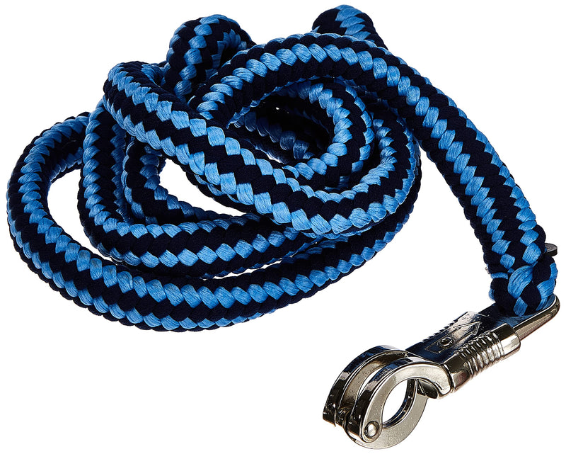 Kerbl Knit Lead Rope Hippo with Panic Hook, Light Blue/Dark Blue, 321450 1 Piece (Pack of 1) - BeesActive Australia