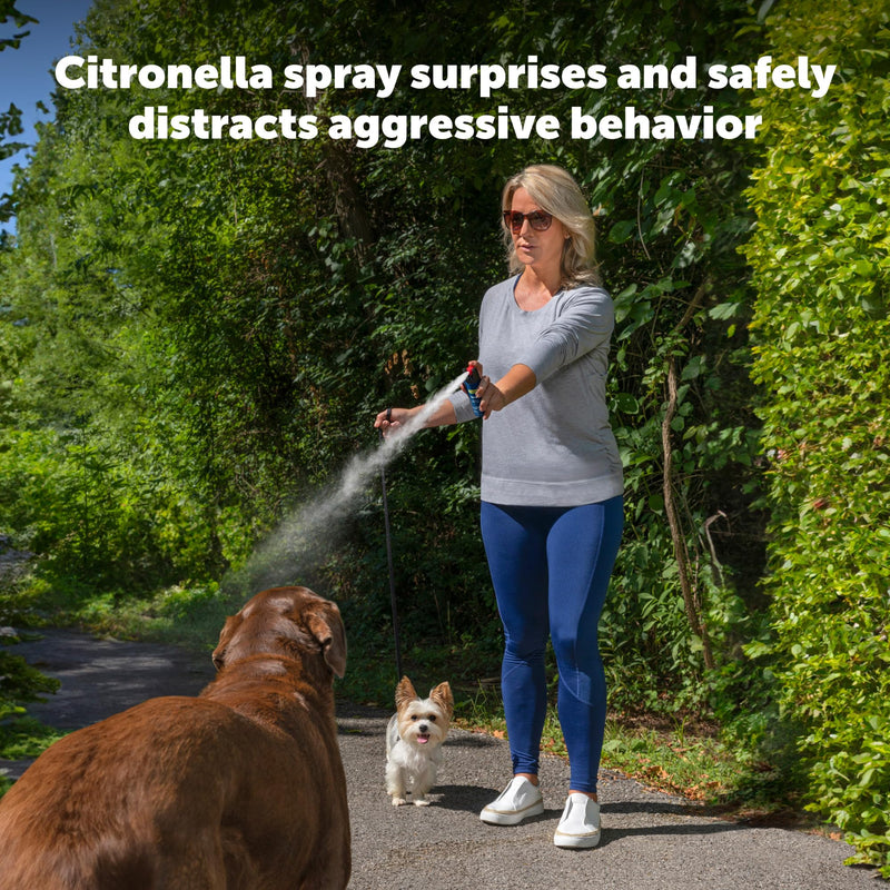 PetSafe SprayShield Animal Deterrent with Clip - Citronella Dog Repellent Spray Ranges up to 10 ft - 2.4 oz / 71 mL - Protect Yourself and Your Pets