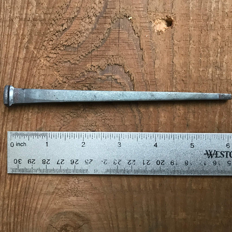6"- Steel Square Common Rose Head STANDARD-60d - Large Spike Nails (5 Nails) - BeesActive Australia