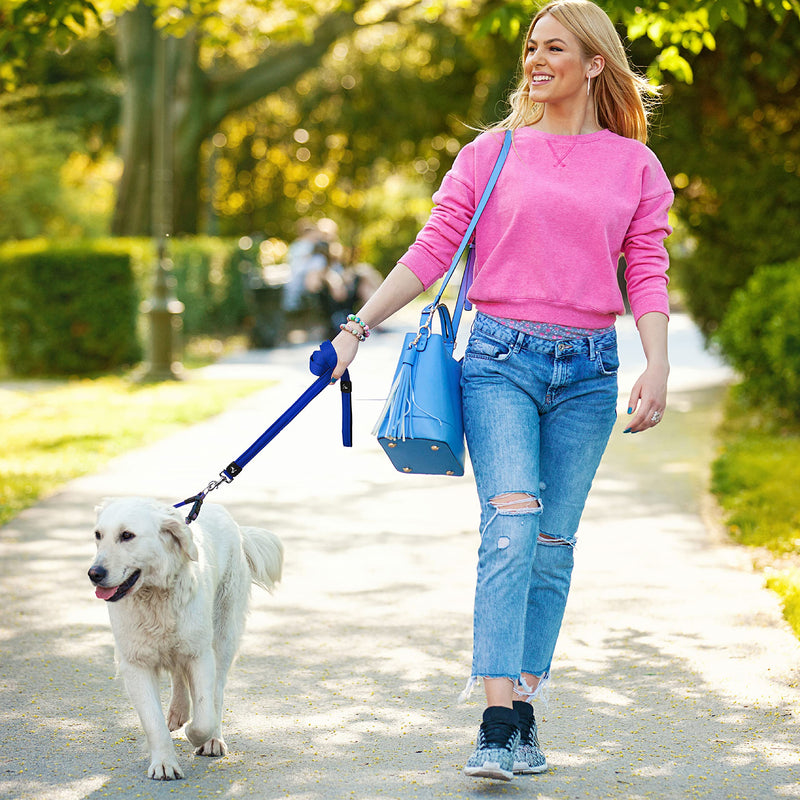 Kruz Premier 5ft Dog Mesh Leash - KZA1160-14M/L - Lightweight, Breathable, Comfort Puffy Mesh Leash - Secure Dual-Layered Tangle-Free Mesh Lead for Dog Walking, Running, Training - Red - 1" x 5 FT Large: 1" x 5 FT - BeesActive Australia