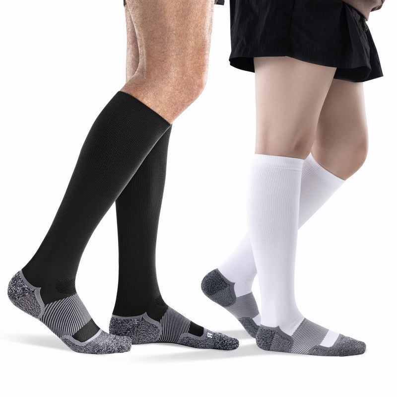 Medical Compression Socks 20-30 mmHg for Men Women (3 Pairs) - Best Support for Daily Wear, Flying, Sport, Circulation Large-X-Large Black