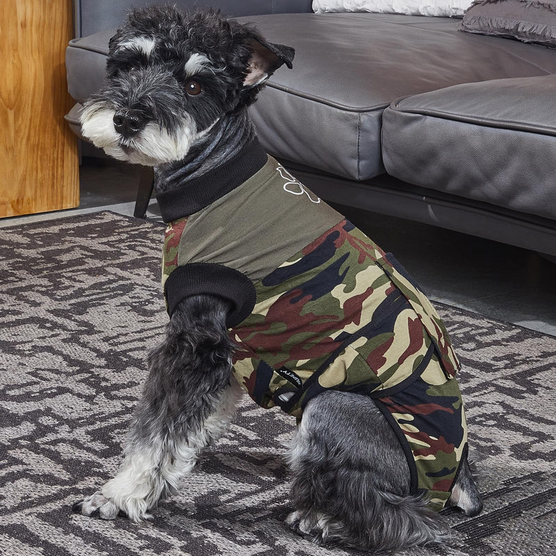 Jiupety Soft dog bodysuit after surgery, one-piece dog bodysuit after surgery bitch, breathable anti-wound licking surgery body dog castration bitch, bodysuit for dog after surgery, dog bodysuit after castration male, green M medium - BeesActive Australia