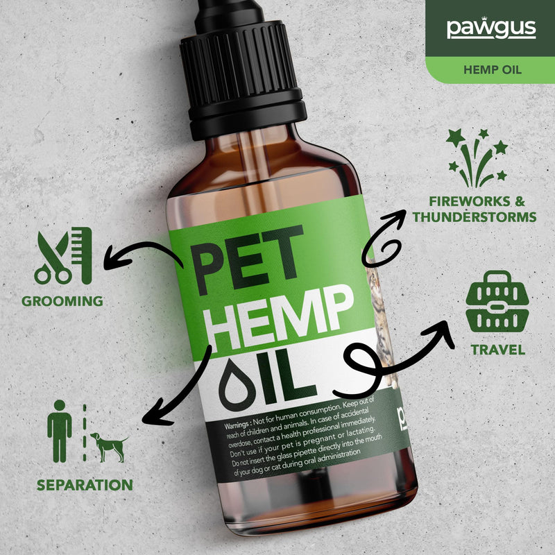 Hemp Оil for Dogs Cats Canine%100 Organic Advanced Calming Supplement, Helps Pets with Аnxiеty, Hyperactivity, Strеss, Аrthritis - Sеizures, Pain Relief - Skin Care - Storms, Fireworks