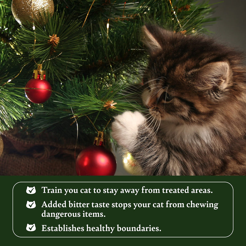Cat Deterrent Spray with Rosemary Oil, Lemongrass & Cinnamon to Stop Cat Scratching Furniture, Plants, Floors and More - Non-Toxic - Made in USA - BeesActive Australia