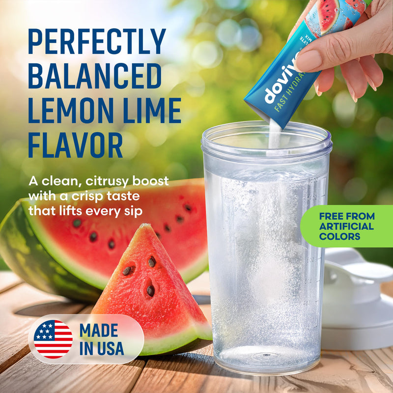 Electrolyte Drink Mix | 16 Instant Hydration Packets w/ 920mg Hydrate Electrolytes | Low-Sugar (7g) Electrolytes Hydration w/Vitamins C, B3, B5, B6, B12 and Na, Ca, Mg, K, Zn (Watermelon)