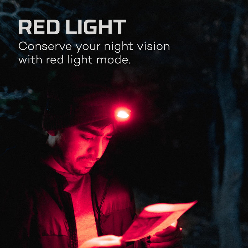 NEBO Einstein Powerful 1000 Lumen Headlamp with Flexpower, Compact Low-Profile Headlamp with 5 Light Modes, Black 1000 Lumens