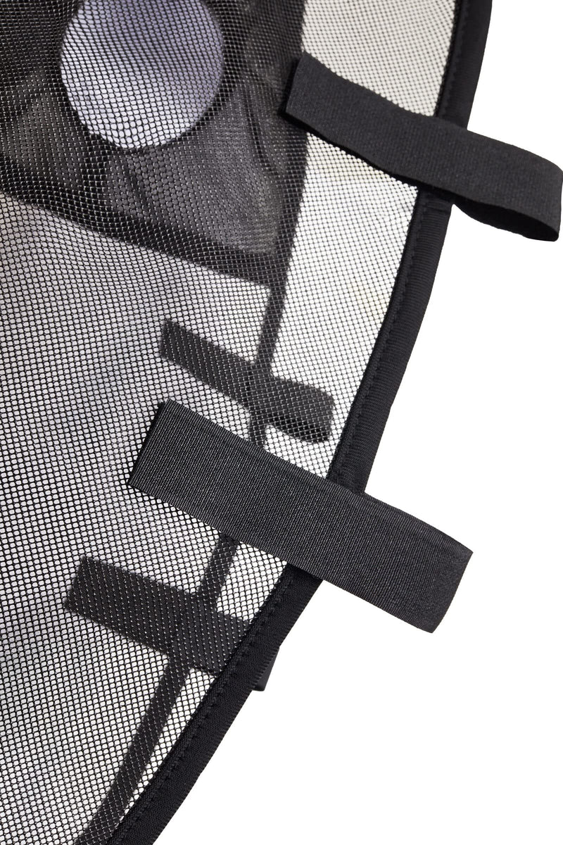 Horze Bridle Fly Mask Medium Black - BeesActive Australia