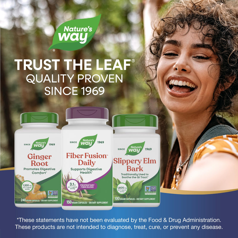 Nature's Way Fiber Fusion Daily, Psyllium Husk Capsules with Oat Bran, Guar Gum, Pectin, Digestive Health Support*, Vegan, 150 Capsules (Packaging May Vary),(Pack of 2) 150 Count (Pack of 2)