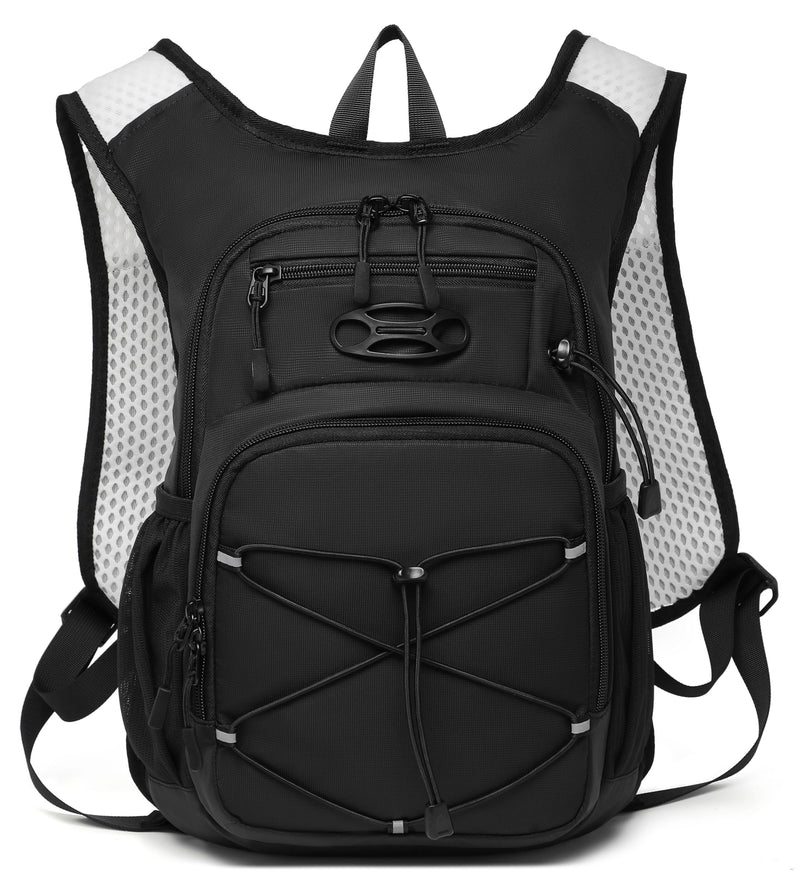 Wotony Lightweight Hydration Backpack with 2LOR 3LWater Bladder for Cycling Hiking Rave - Water Daypack for Men Women Black 2L-Bladder