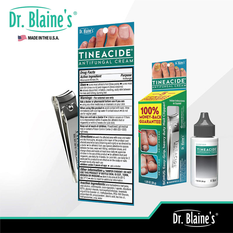 Dr.Blaines Tineacide Cream, 1.25 OZ (Pack of 3) - BeesActive Australia
