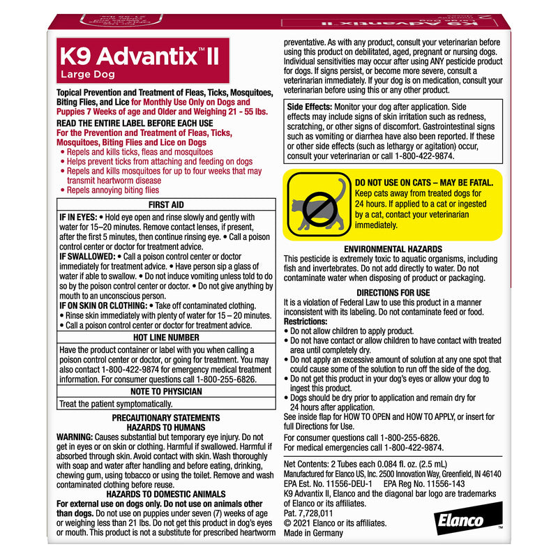 Bundle of K9 Advantix II Large Dog | 2-Mo Supply + Pet Protect Skin Health Soft Chews for Dogs, 60 Count