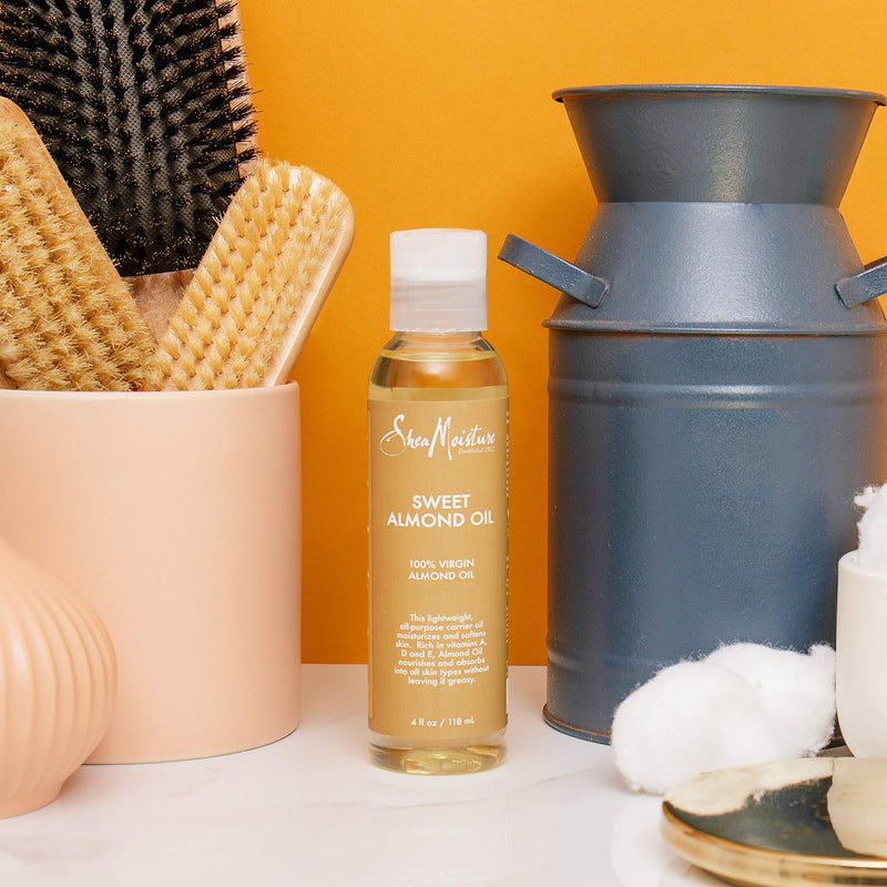SheaMoisture Body Oil for Dry Skin Sweet Almond Oil Cruelty Free 4 oz