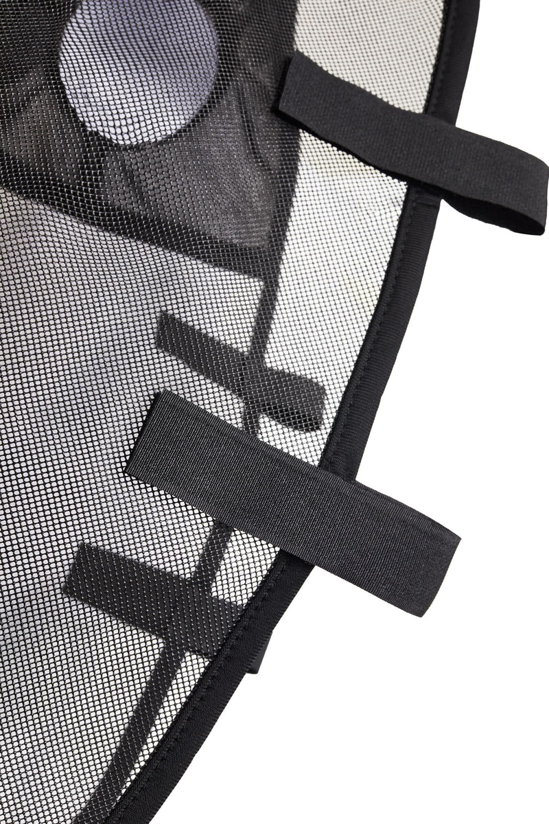 Horze Bridle Fly Mask Medium Black - BeesActive Australia