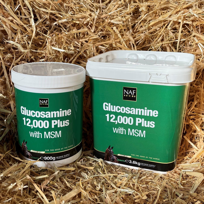 NAF Glucosamine 12,000 + MSM 3.6kg – High Strength Joint Supplement for Horses – Supports Joint Flexibility, Mobility & Comfort – With MSM for Connective Tissue Health