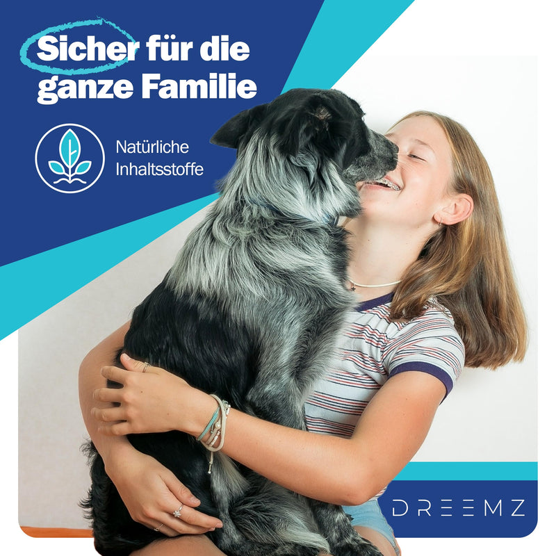 DREEMZ ® tick collar for dogs - flea collar dog flea protection collar for dogs - tick collar - 100% natural - protective collar against fleas - 8 months protection - 63cm adjustable (2 units) 2 units - BeesActive Australia