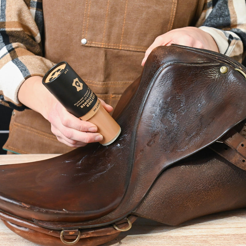 Tack Care Maintenance Kit (Saddle Soap for Leather + Leather Oil + Leather Conditioner + Brushes + Microfiber Cloth) - Maintenance for Saddles, Bridles, Boots, Reins & Straps - Made In USA - BeesActive Australia