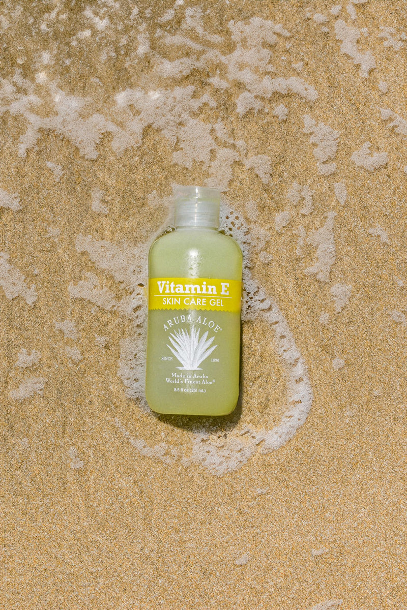 Aruba Aloe Vitamin E Skin Care Gel, Oil-Free Moisturizing Gel for Face & Body, 8.5 oz